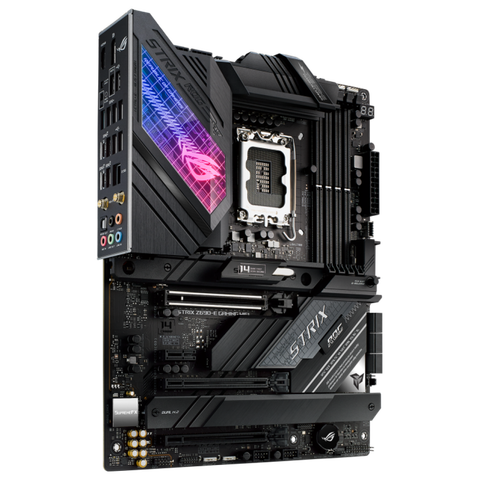 The Asus ROG Strix Z690-E Gaming motherboard.
