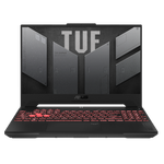 Front view of the Asus TUF Gaming A17 2023 laptop