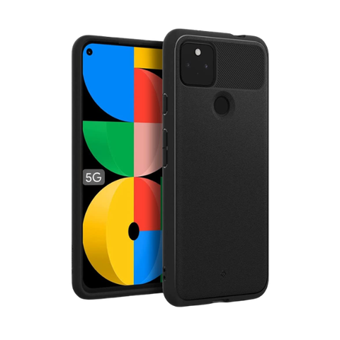 OtterBox Pixel 5a Commuter Series - Custodia sottile e resistente, tascabile, con protezione per le porte, colore: Nero