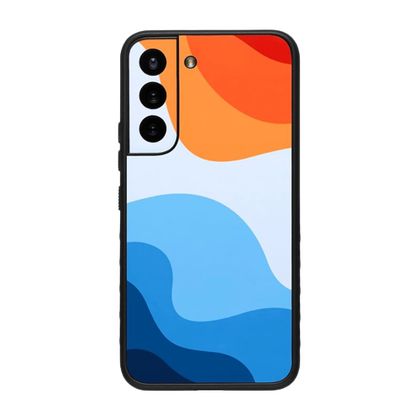 A render of the dbrand Grip case with 'Solstice' skin for Galaxy S22.