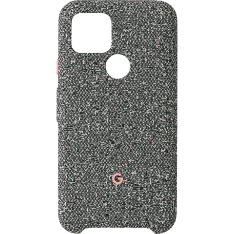 A render showing the official Fabric case for google Pixel 5 in grey color.