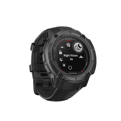 Garmin Instinct 2X Solar Tactical Edition showing Night Vision compatibility on the screen