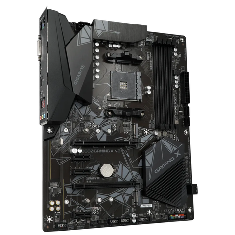 The Gigabyte B550 Gaming X V2 motherboard.