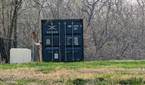 Photo of shipping container at 10X zoom