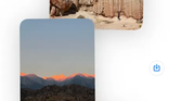 A screenshot showing an iMessage conversation window with some photos.