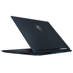 Angled rear view of the MSI Stealth 14 Studio facing left