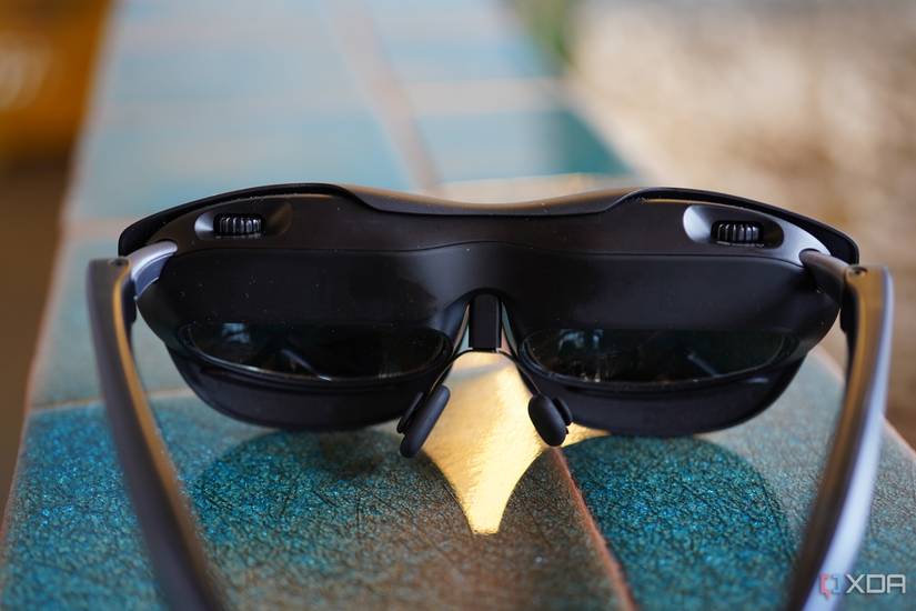 The Rokid Max from the back showing off its dual Micro-OLED displays