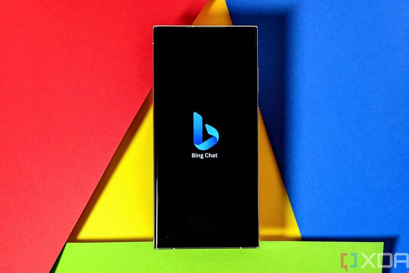 Samsung Galaxy S23 Ultra with Bing Chat logo