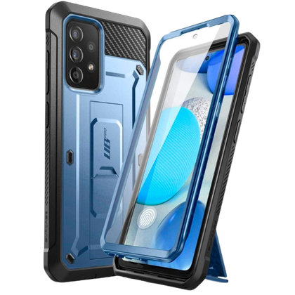 A render showing the SUPCASE UB Pro case for Galaxy A52 in blue color.