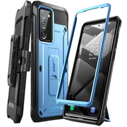 A render showing the SUPCASE UB Pro case installed on a Samsung Galaxy Note 20.