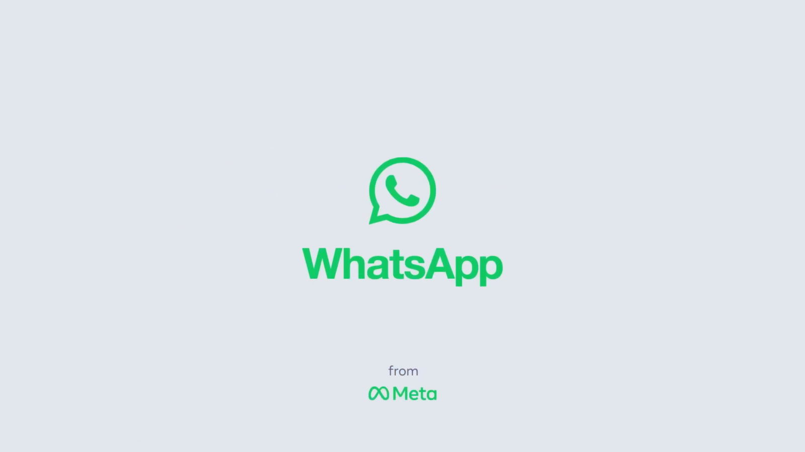 WhatsApp logo with grey background
