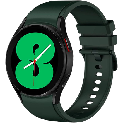 A render showing the Yeejok silicone band for galaxy Watch 5 in green color.