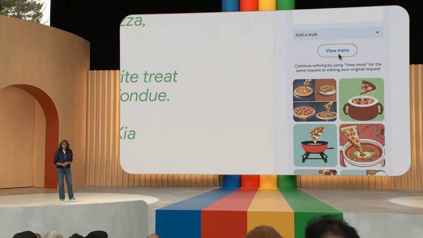 Screenshot of AI generated images in Google Slides