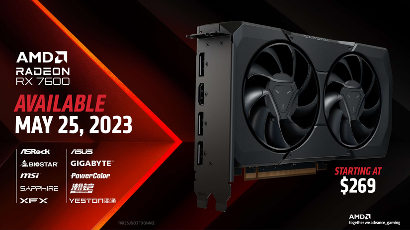 The AMD RX 7600.