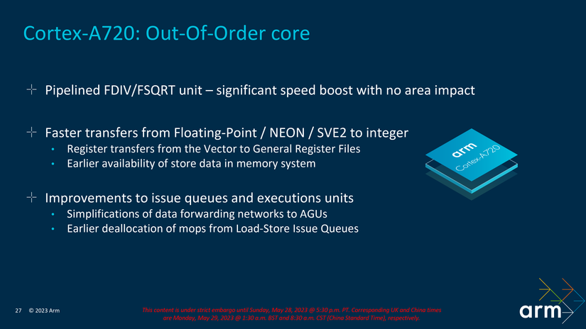 Arm A720ae Arm's new Cortex X4, A720, and A520 are 64-bit only cores with a big ...