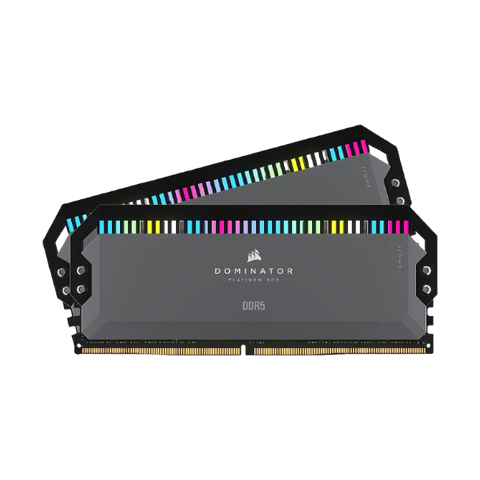 two sticks of corsair dominator platinum rgb ddr5 ram