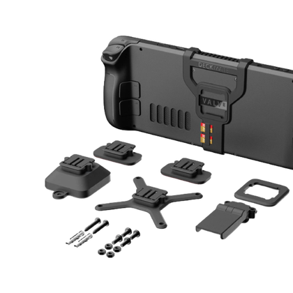 Deckmate Detachable Kickstand System on transparent background.