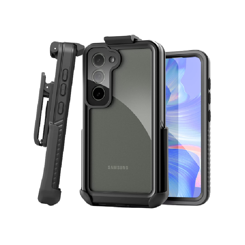 Encased Waterproof Belt Case for Samsung Galaxy S23 ULTRA [Military Grade]  Shockproof Protective Cover with Holster Clip and Built-In Screen Protector