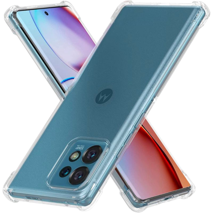A render of the Foluu clear case for Motorola Edge+.
