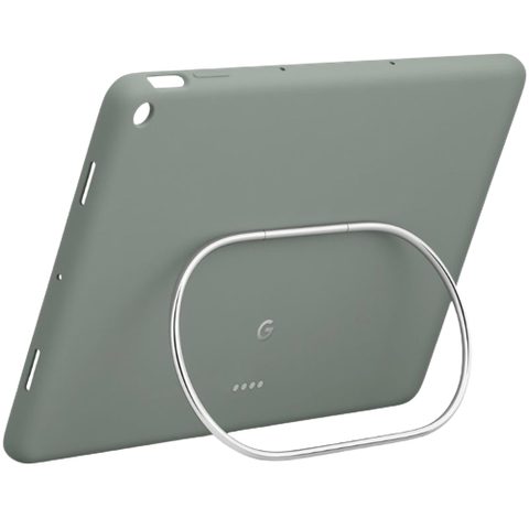 A render showing Google's official case for the Pixel Tablet in Hazel color.