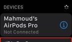 Apple Watch Bluetooth settings highlighting JBL Go 3 speaker