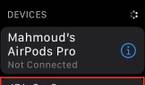 Apple Watch Bluetooth settings highlighting JBL Go 3 speaker