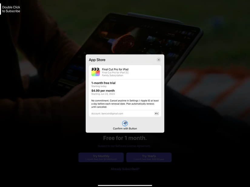 Buying Final Cut Pro on iPad