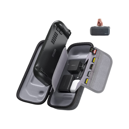 JSAUX Carrying Case for Steam Deck on transparent background.