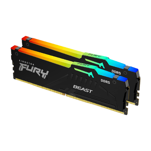 two sticks of kingston fury beast rgb ddr5 ram