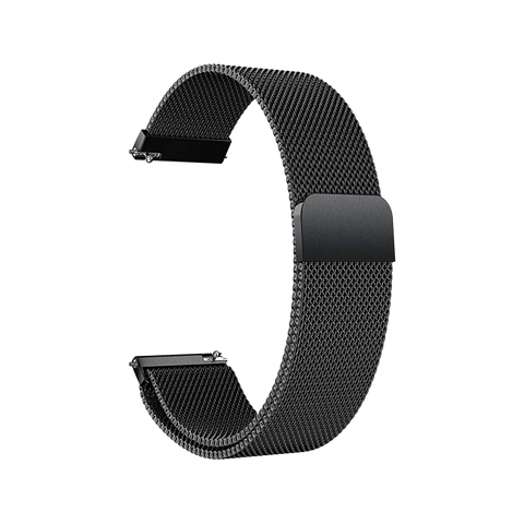 GIOPUEY Cinturino 24mm Per TicWatch Pro 5 – Nylon Intrecciato Morbido, Traspirante E Regolabile, Taglia Unisex (Grigio Scuro)