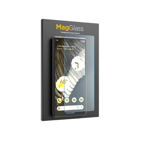 Magglass Matte Glass for Pixel 7a on transparent background.