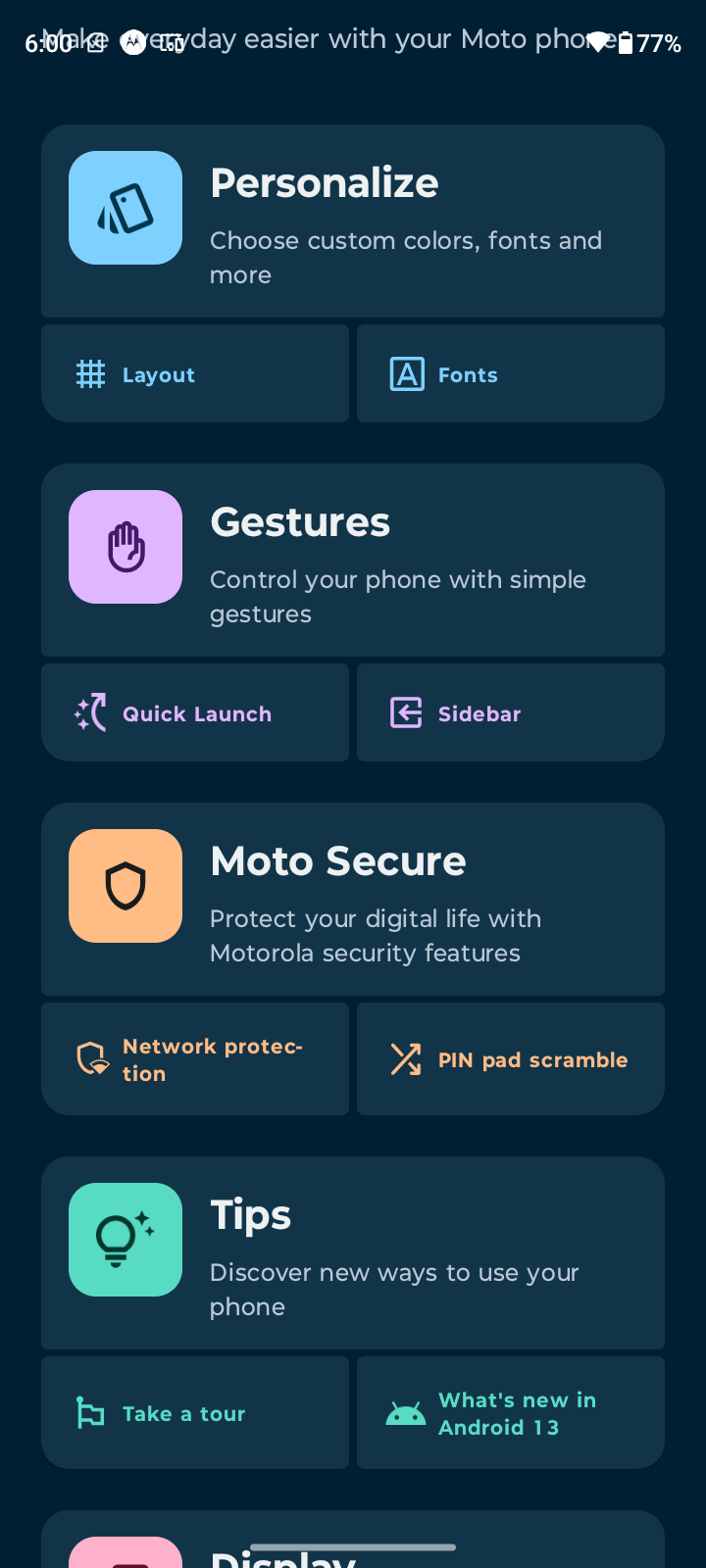 Moto G 5G (2023) software Screenshot_20230522-180038