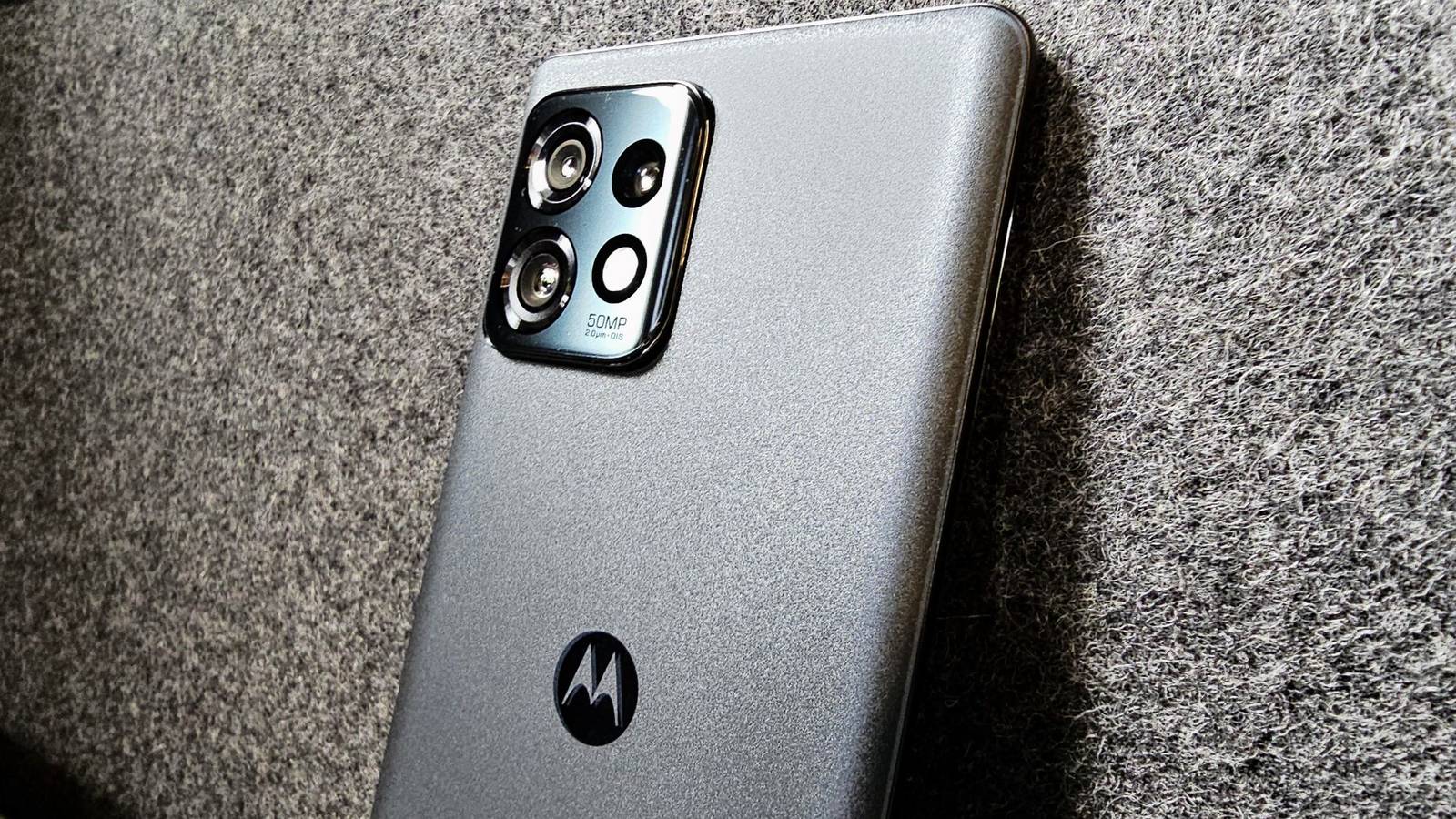 Back of the Motorola Edge+ 2023 
