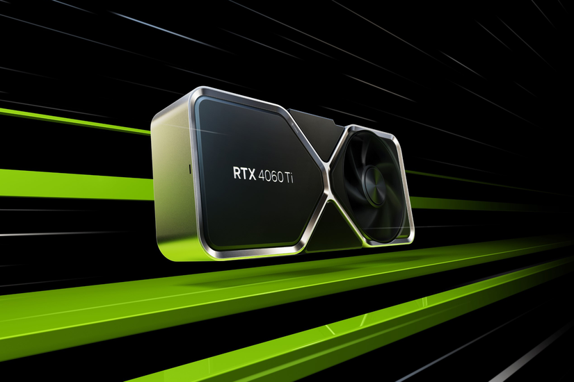 The Nvidia RTX 4060 Ti graphics card.