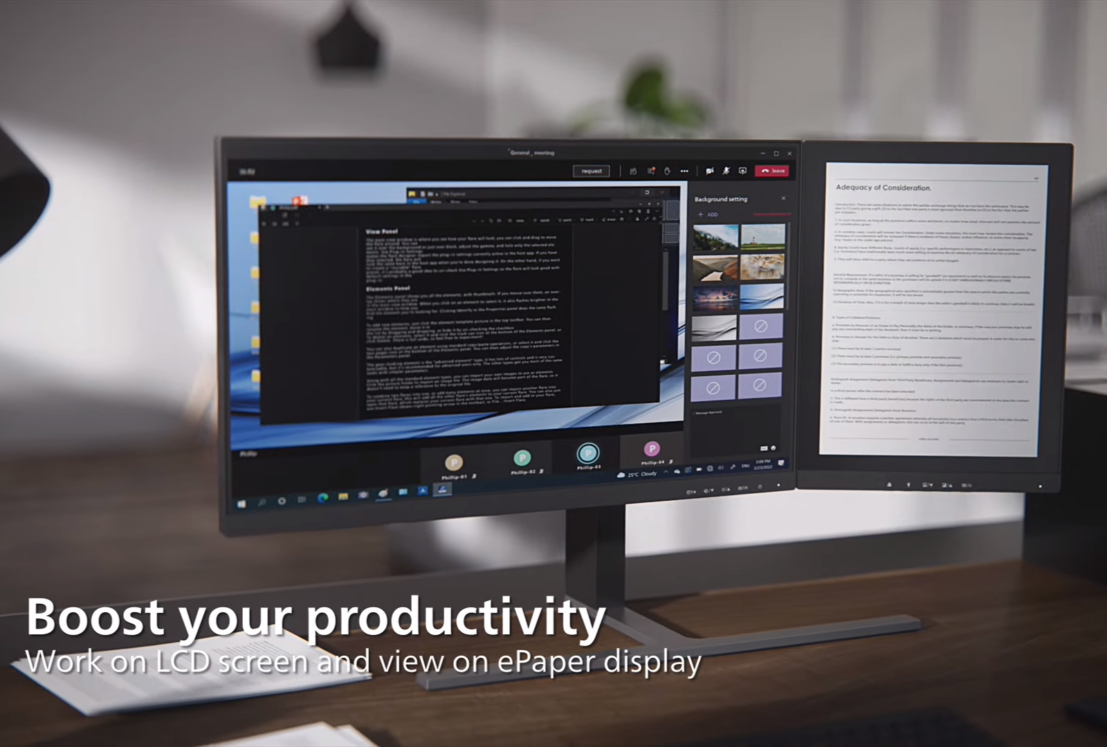 Philips creates a monster by combining an LCD and E Ink into one