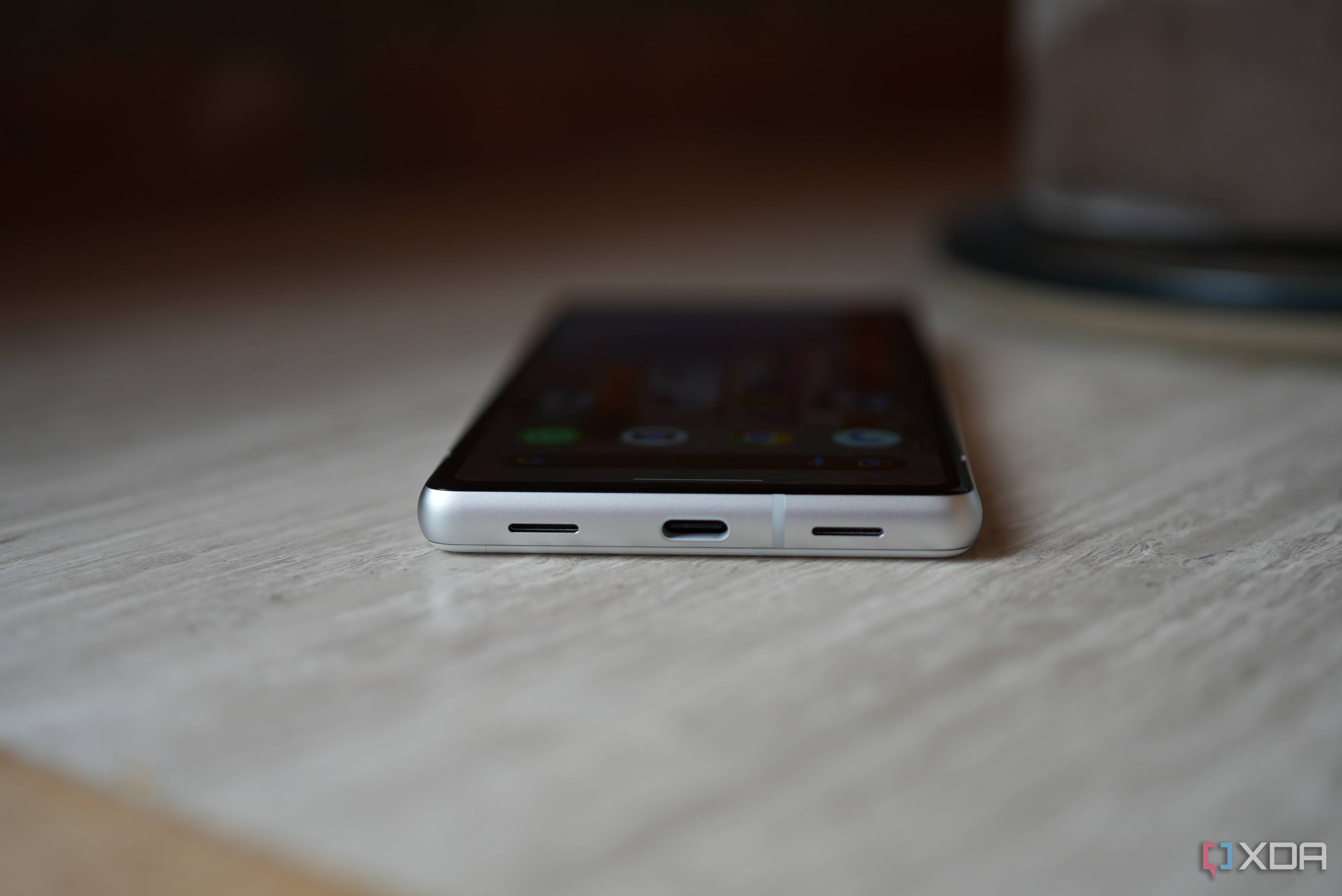 Pixel 7a from the bottom side