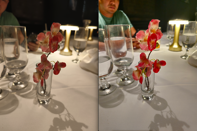 1X photo at 200MP resolution. Realme 11 Pro Plus (left); S23 Ultra (right).