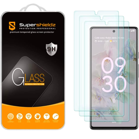 A render of the Supershieldz for Google Pixel 6a.