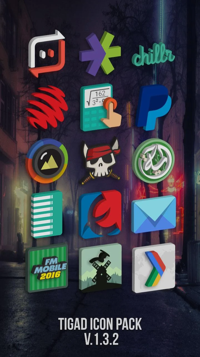 Tigad Pro icon pack for Android 2
