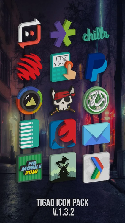 Tigad Pro icon pack for Android 2