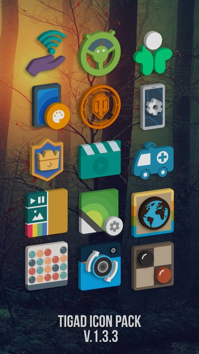 Tigad Pro icon pack for Android