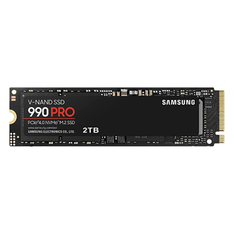 black samsung 990 pro 2tb nvme ssd without heatsink