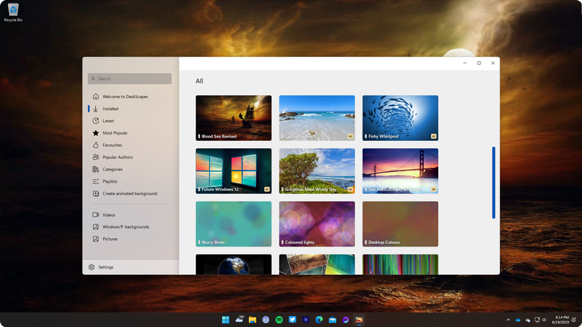 DeskScapes 11 lets you use video and animations as your Windows 11 ...