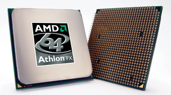 An AMD Athlon 64 FX CPU.