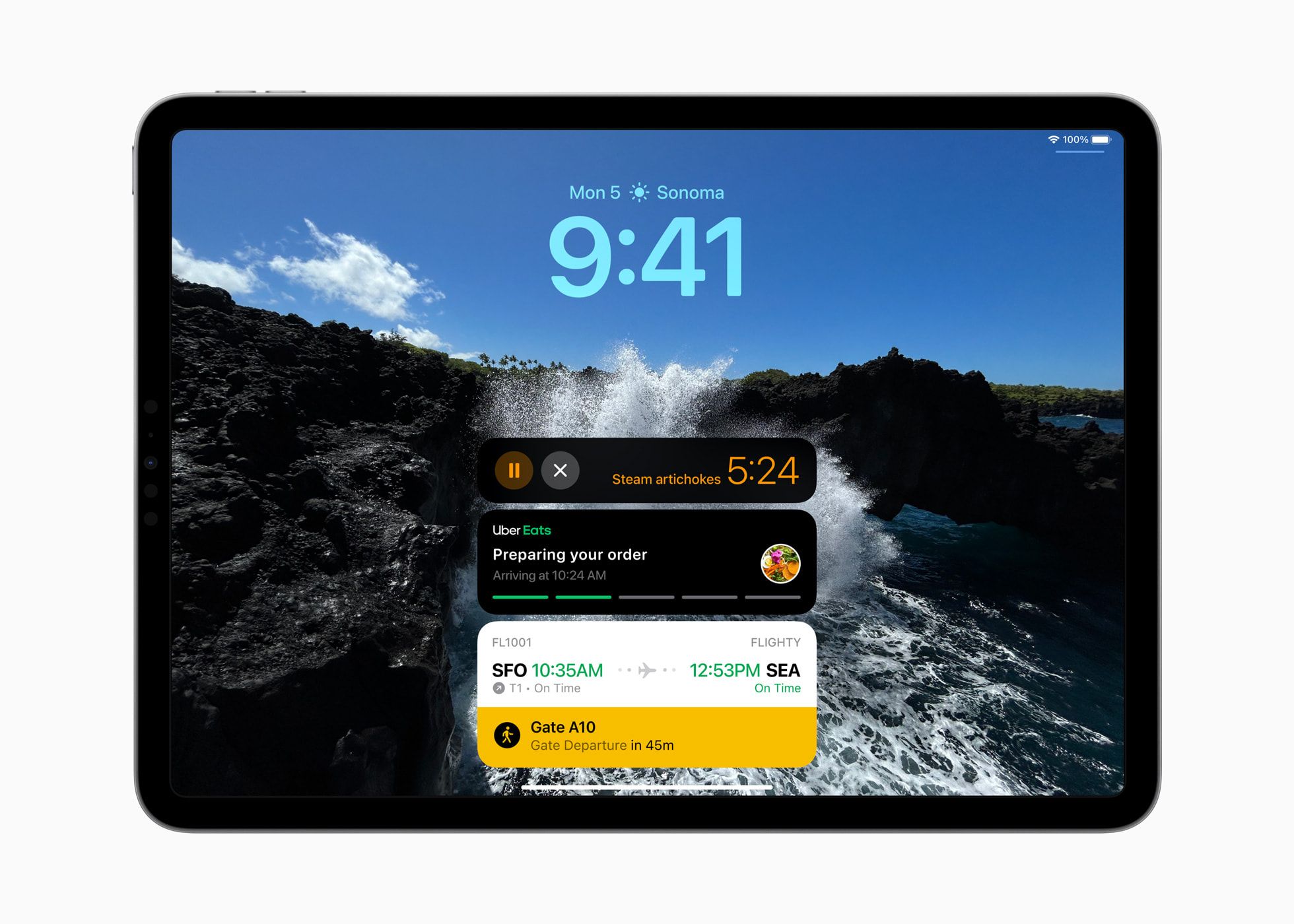 Lock Screen activities in iPadOS 17