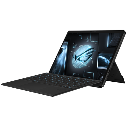 Angled right-side view of the Asus ROG Flow Z13 2023