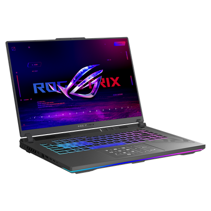 Angled front view of the Asus ROG Strix G16