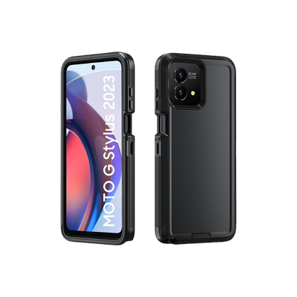 Defender Case for Moto G Stylus 2023 on transparent background.
