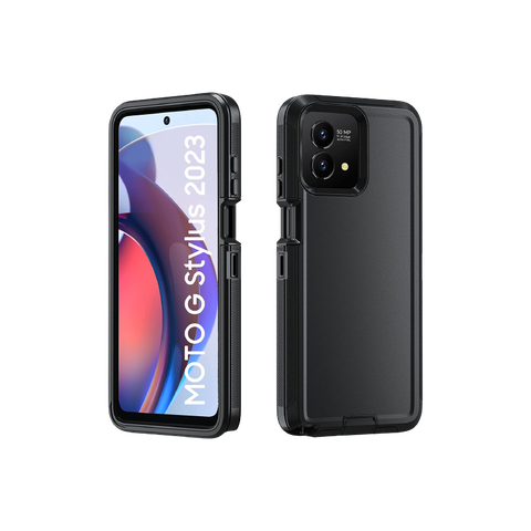 Defender Case for Moto G Stylus 2023 on transparent background.