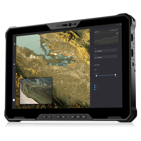 Angled front view of the Dell Latitude 7320 Rugged Extreme